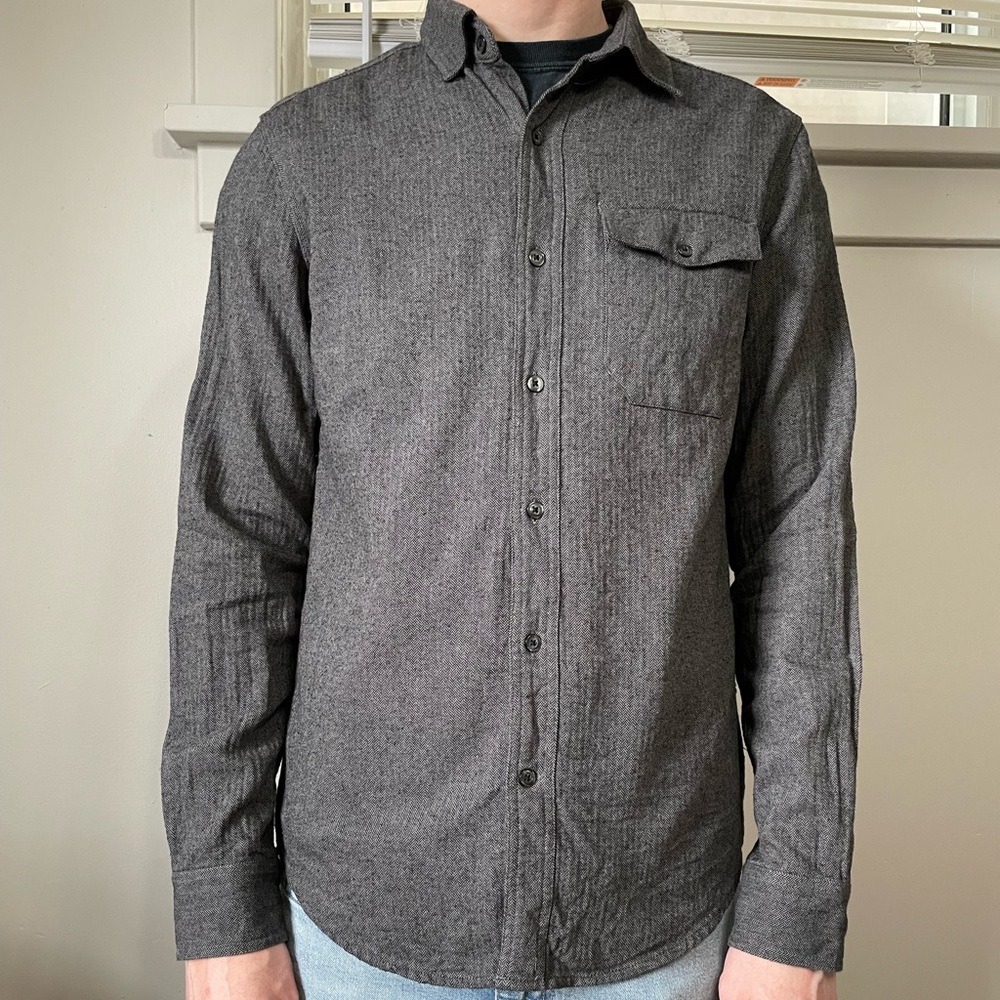 Gap Grey Classic Fit Button Down - Small